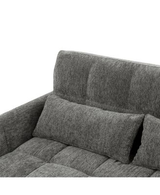 52.8'' USB Convertible Sleeper Sofa Bed with Adjustable Backrest