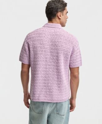 Men's Relaxed-Fit Elio Short-Sleeve Polo Sweater