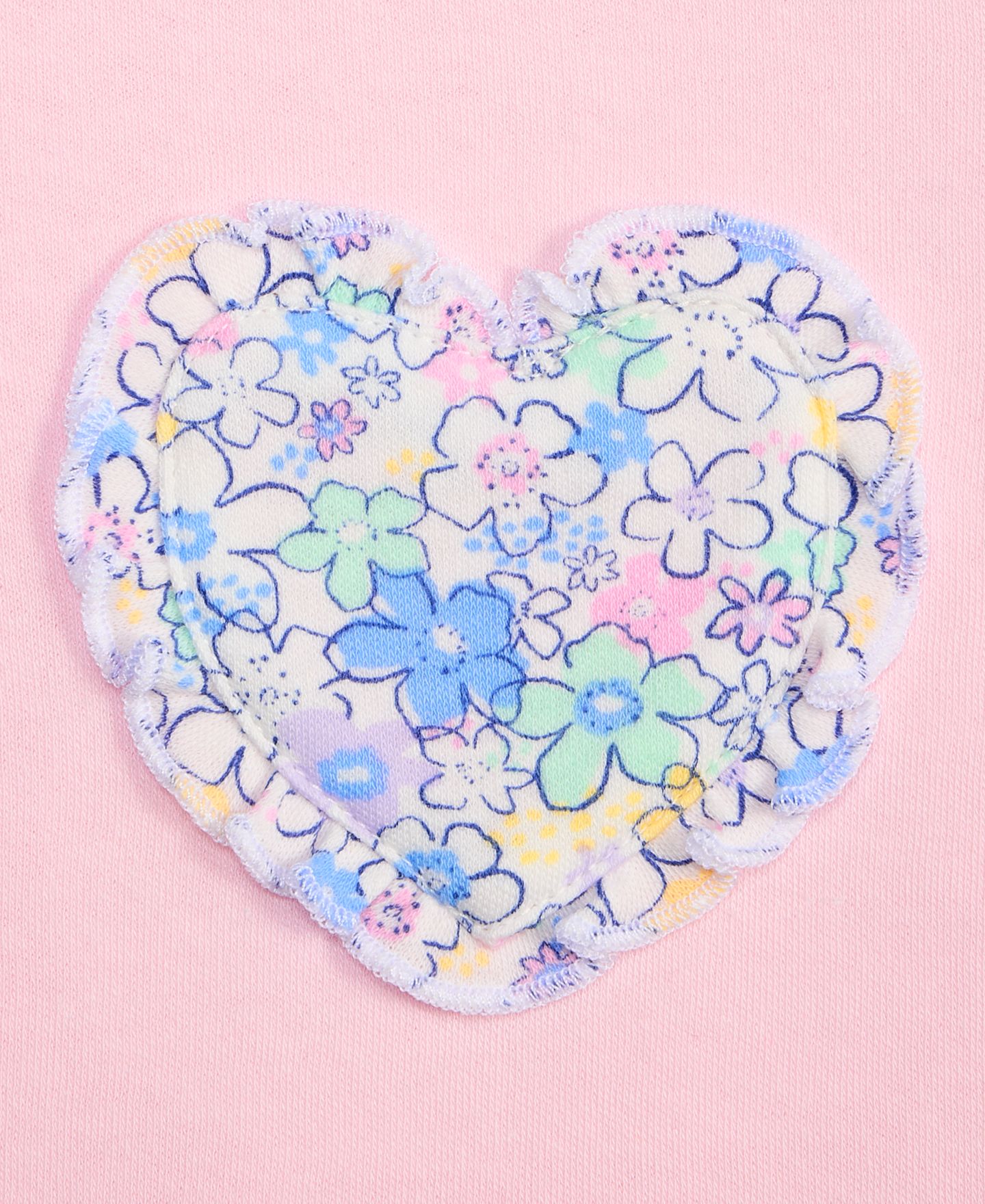 Футболка First Impressions Mix and Match Floral Heart для девочек-малышей, цвет: Розовый — фото 2