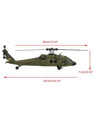 UH-60L Black Hawk RC Helicopter, 2.4G 4-Channel with Brushless Motor & 6-Axis Auto Hover