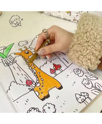 53PCS Brush Set, Marker Art Kit, Vibrant Colors Art Supplies for Creative Inspiration, Perfect for Travel and Entertainment