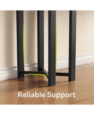 63-Inch Console Table for Entryway, Industrial Behind Couch Table with Black Metal Frame, Minimalist Sofa Table for Living Room