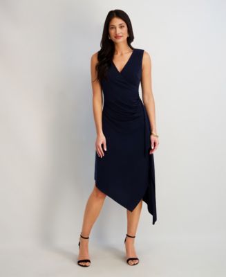 knee length dresses for ladies Xscape Women's Off-The-Shoulder Sweetheart Ruffle Dress - Ivory main image 0