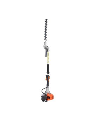 15.7" 26CC 2-Cycle Gas Hedge Trimmer, Dual-Sided Dual-Action Blade, 270° Adjustable Trimmer Head, Pole Hedge Trimmer
