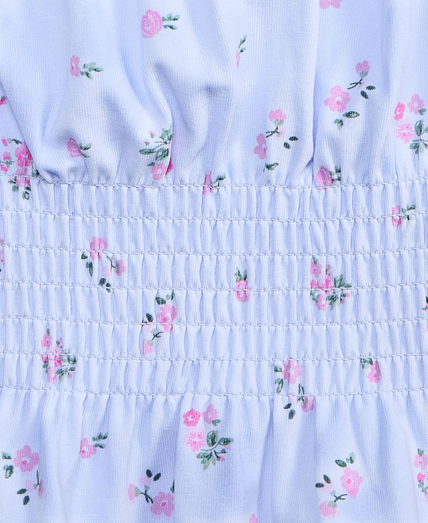 Топ With Jules Smocked Floral Print Top для девочек, цвет: Синий — фото 3