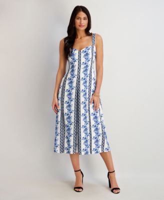 Women's Sweetheart Neck Printed Casidy Dress