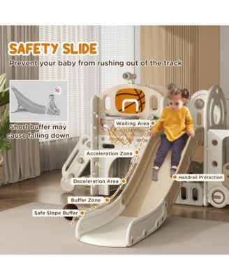 Toddler 9 in 1 Slide Ages 1-6 with Car Design,