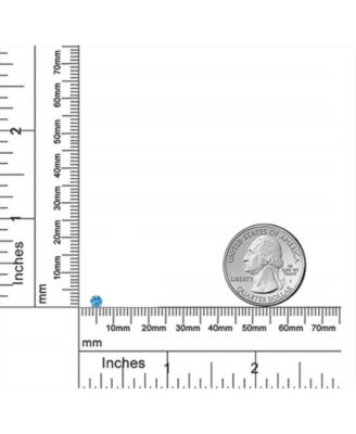 Tiny 3MM Solitaire CZ Cartilage 1 Stud Earring 14K Gold Screwback