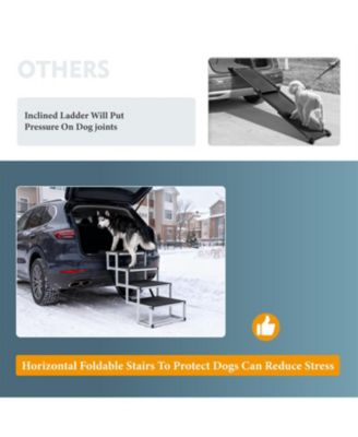 Foldable Dog Ramp for Cars, SUVs, Trucks in Black