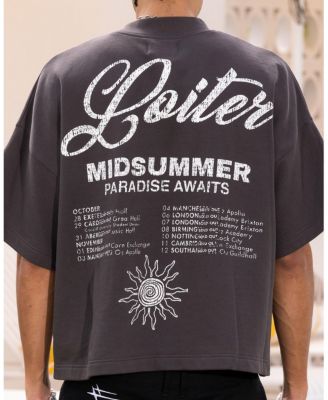 Men's Palm Spring Box T-Shirt Charcoal