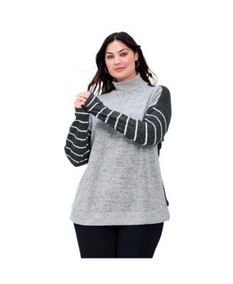 Women's Plus Size Theresa Splice Hacci Top