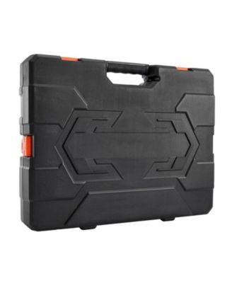 163-Piece Socket Tool Set, 1/4" 3/8" 1/2" Drive SAE & Metric, Deep & Standard, Chrome-Plated CR-V Steel