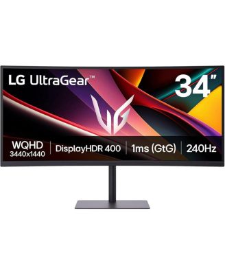 UltraGear 34G630A-B 34" 21:9 UltraWide QHD 240Hz Curved VA LCD HDR Gaming Monitor, Black
