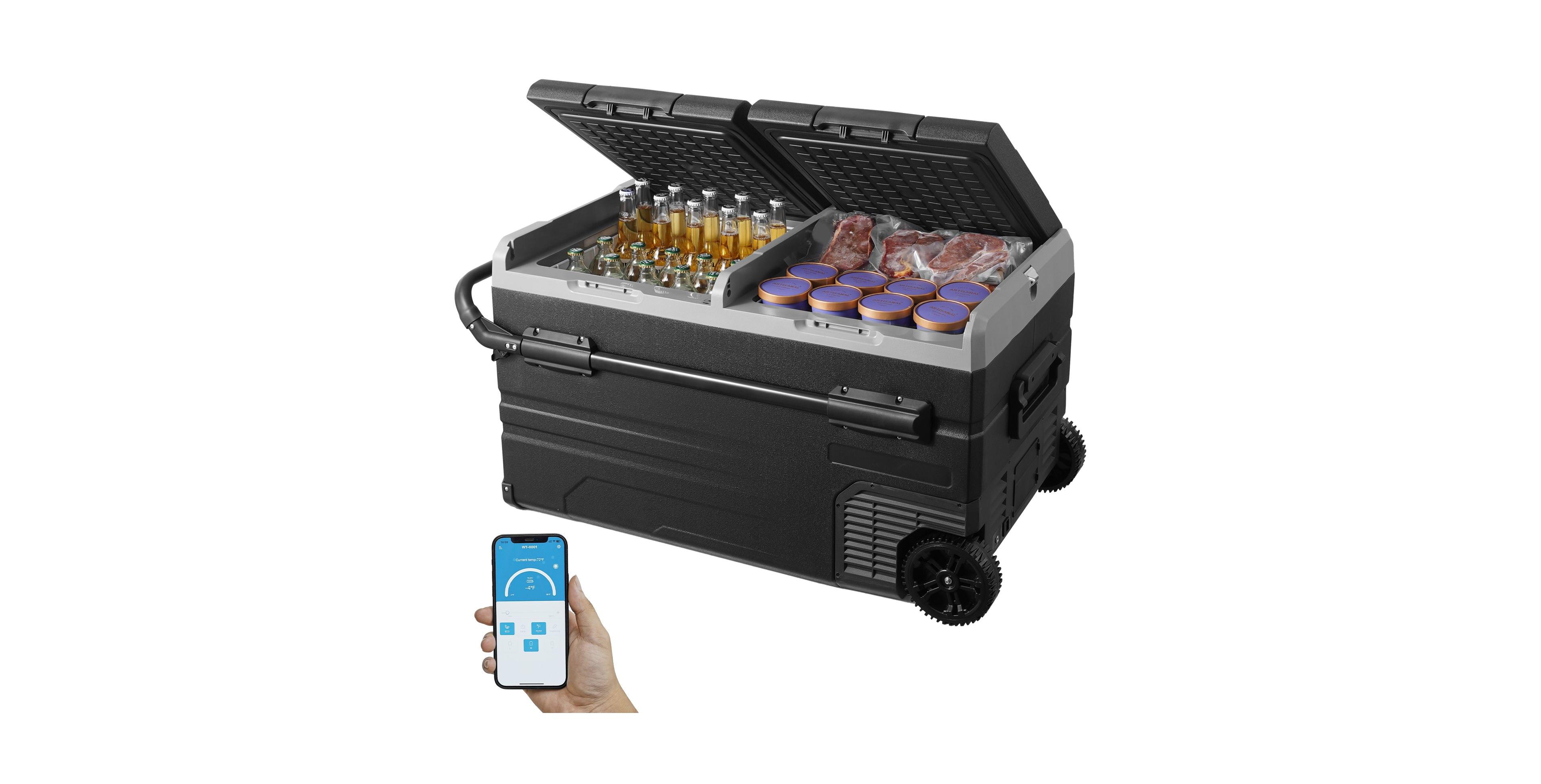 Mecale 115L Dual Zone Portable Car Refrigerator Freezer, Compressor Cooler for Car or Home