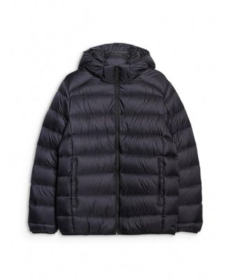 Men's trekking down jacket with natural filling