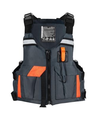 Life Vest for Watersports (PFD), Waterproof Nylon, 80N Buoyancy, Life Jacket for Fishing Kayaking Surfing, Men and Women