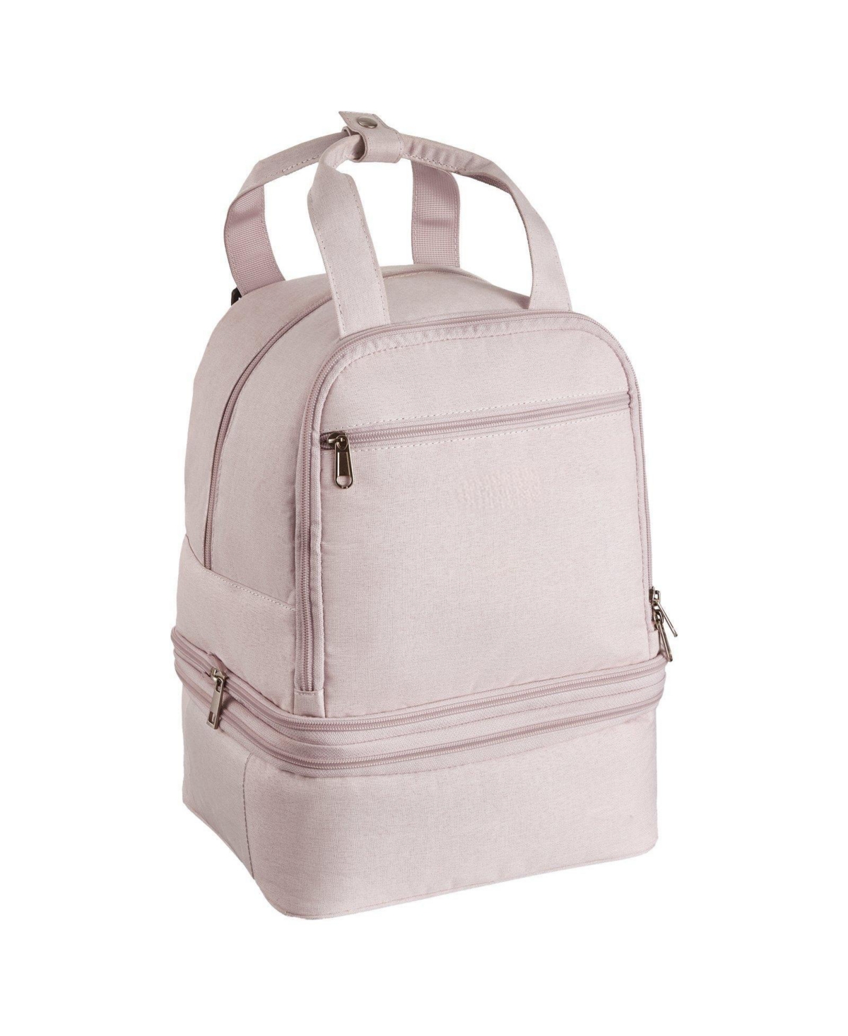 Mecale Breast Pump Backpack with Ice Pack, Fits S1/S2, Storage for Pump Accessories & Breastmilk, Portable Carrying Bag, Light Pink