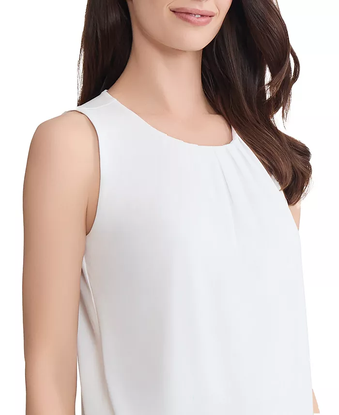 Women's Pleat Front Crewneck Top - thumbnail 7