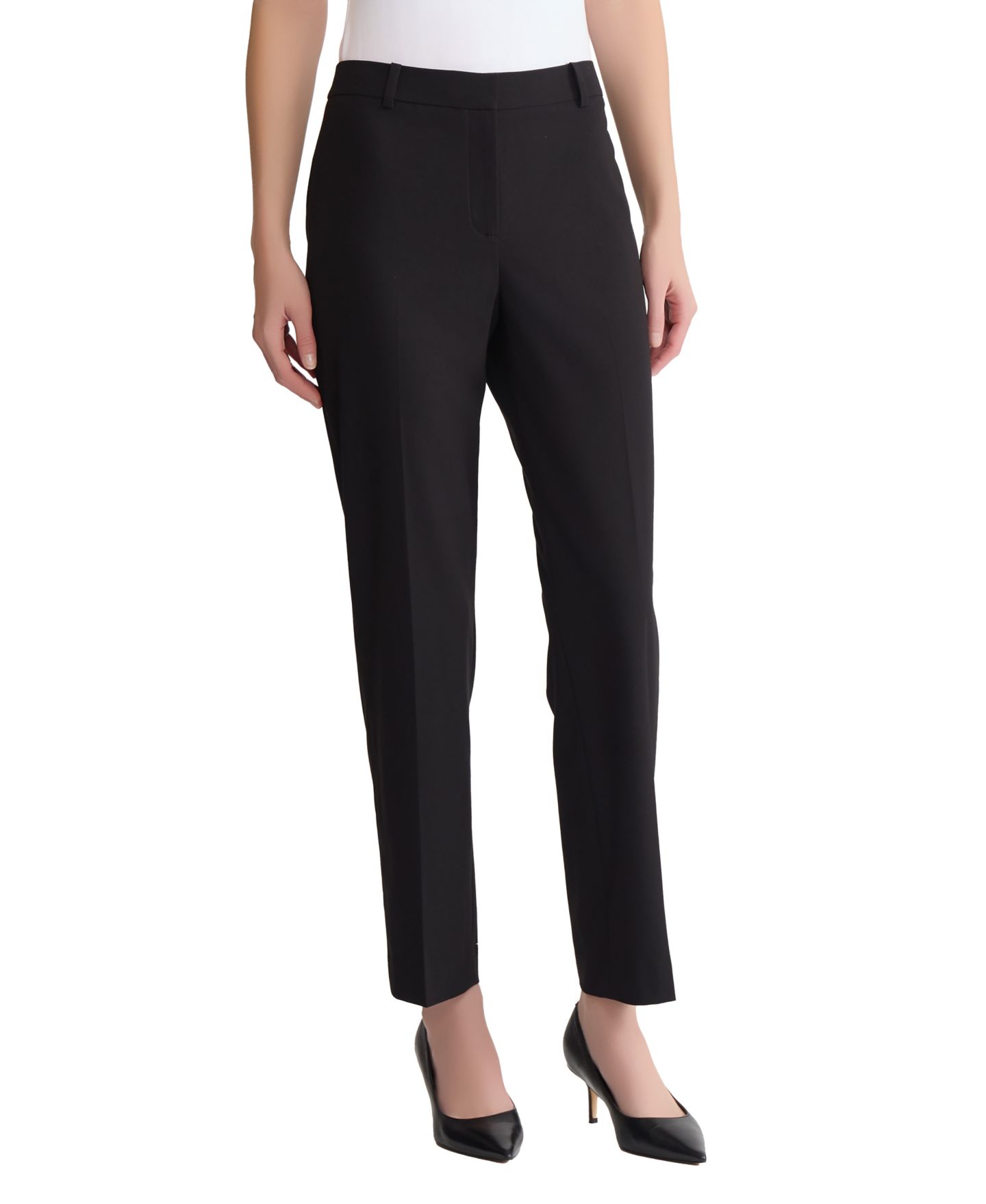 Женские брюки Jones New York Slim Fit Ankle, цвет: Чёрный — фото 2