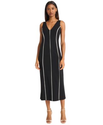 Women's V-Neck Midi Dress