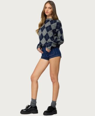 Women's Saren High Rise Denim Micro Shorts
