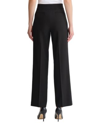 Women's Mid-Rise Diagonal Trousers