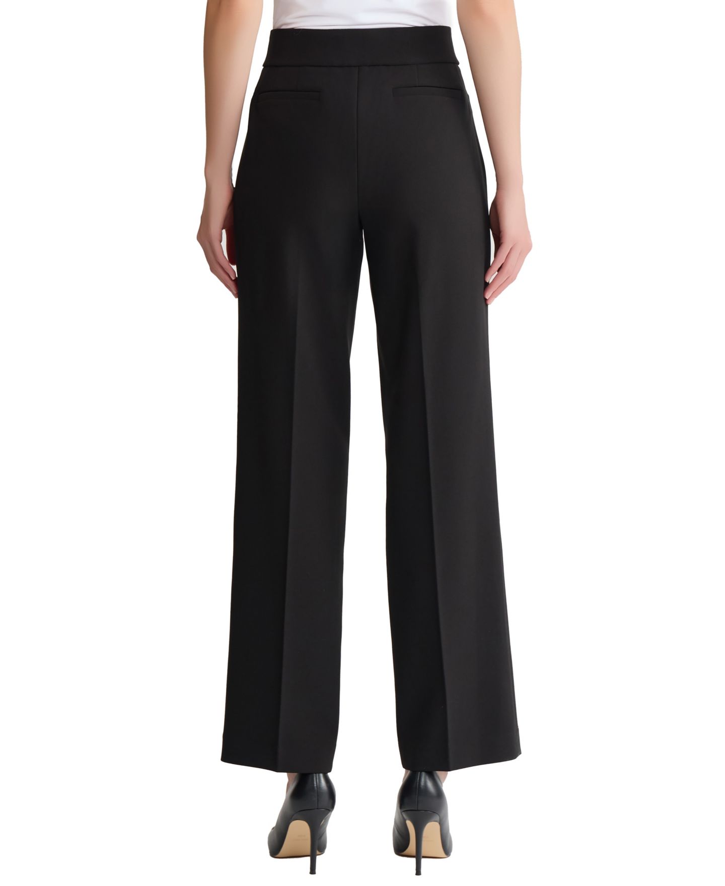 Женские брюки Jones New York Mid-Rise Diagonal Trousers, цвет: Чёрный — фото 3