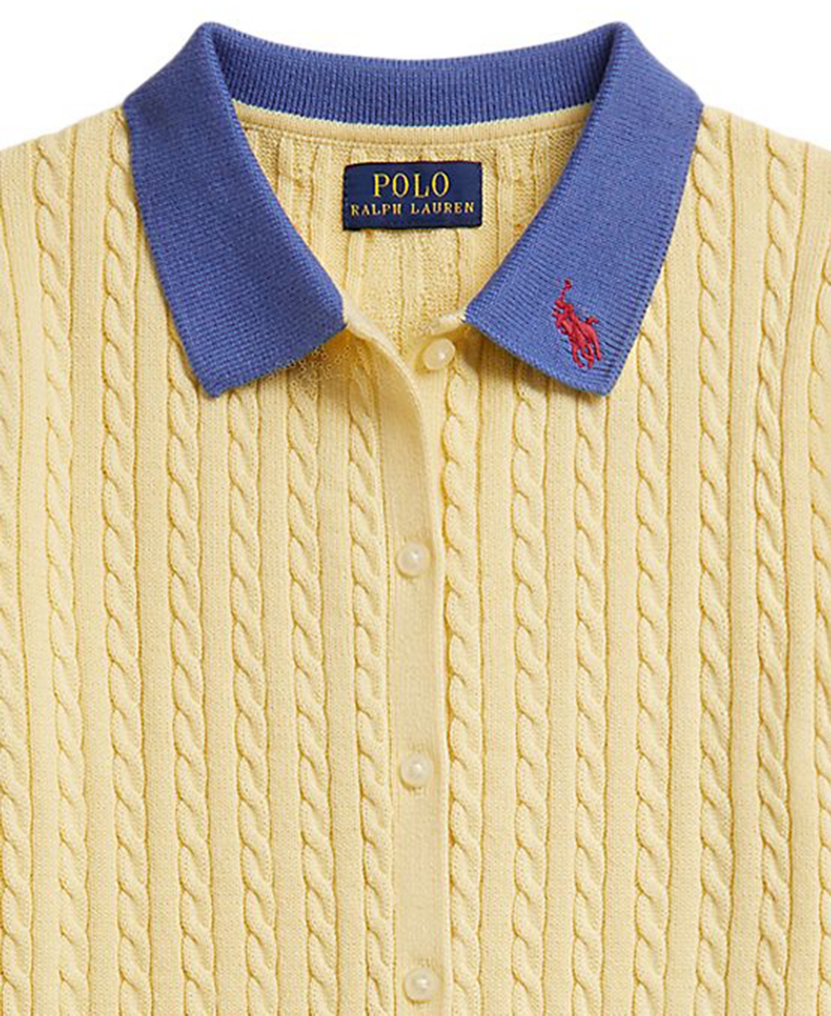 Polo Ralph Lauren Girls' 7-16 Mini-Cable Cardigan and Skirt, 2-Piece Set