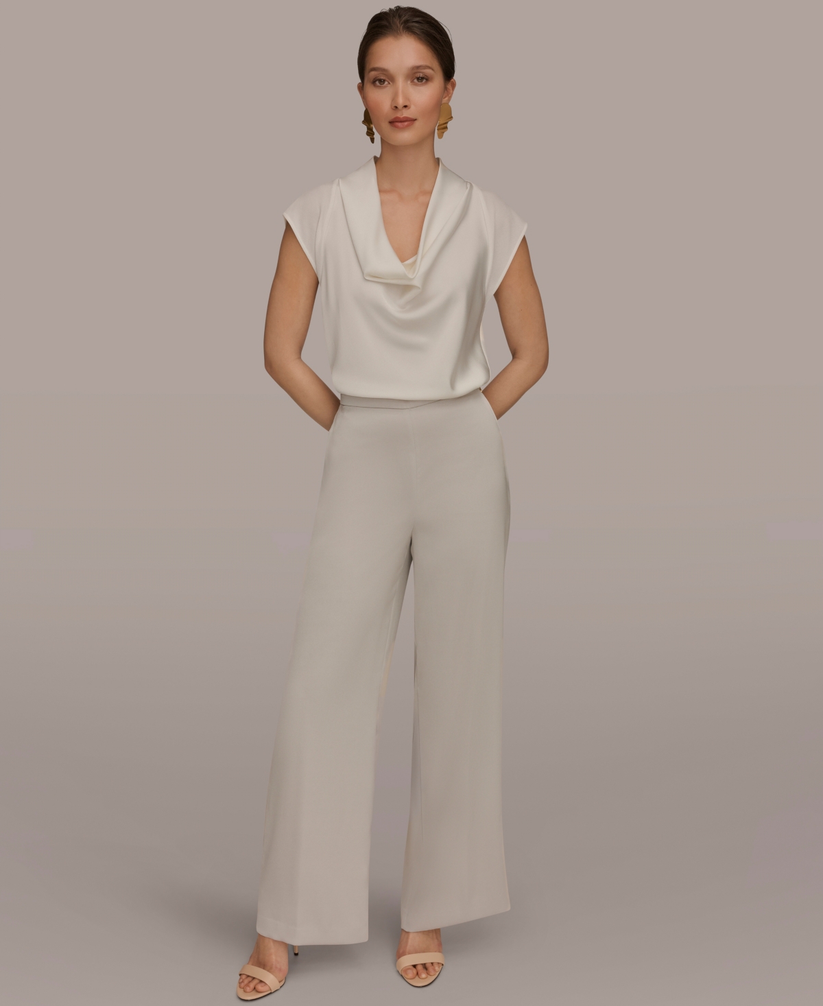 Donna Karan New York Women's Wide Leg Pull-On Pants