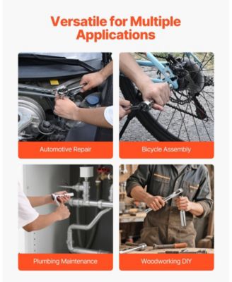 76-Piece 3/8" Drive Socket & Ratchet Set, SAE & Metric, Deep & Shallow, Accessories, Storage Case, CR-V Alloy Steel