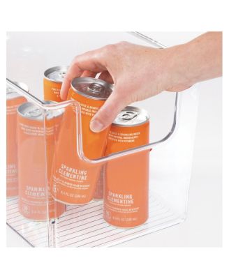 Kitchen Plastic Storage Organizer Bin with Open Front - 8 Pack -  Clear