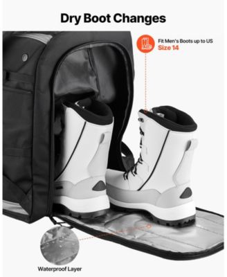 65L Ski Waterproof Boot Bag Travel Backpack