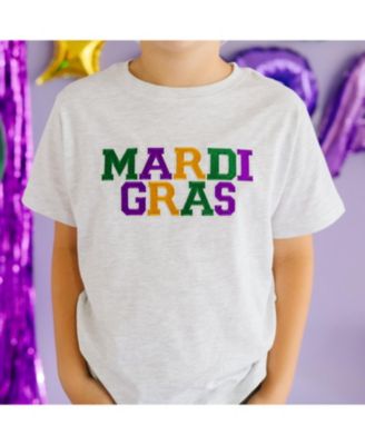 Baby Boys Mardi Gras Patch Short Sleeve T-Shirt