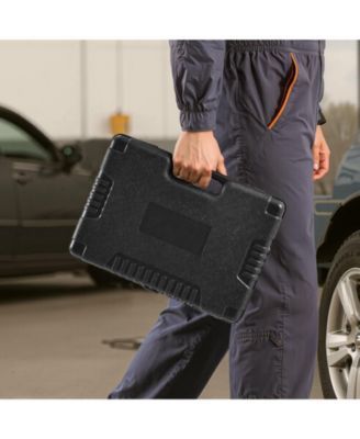 108-Piece Socket & Ratchet Set, 1/4" & 1/2" Drive Metric 4–32mm, Bits & Accessories, Storage Case, CR-V Alloy Steel