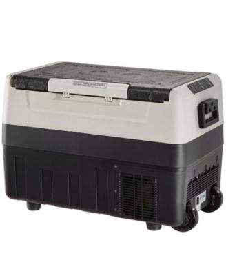 48QT/45L Dual Zone Car Refrigerator Freezer, -4°F to 50°F, 12/24V DC & 100-240V AC, Portable Compressor Cooler