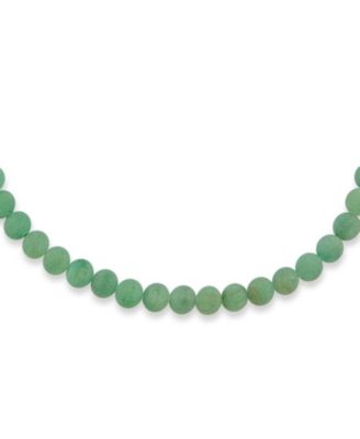 Aventurine 10MM Bead Strand Collarbone Necklace Toggle Clasp 17"
