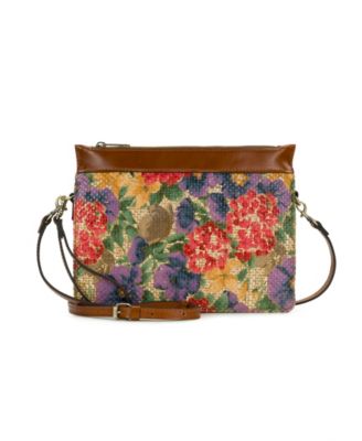 Yvette Small Painted Woven Clutch Crossbody Bag