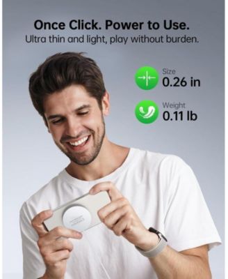 Magnetic 15W Wireless Charger, Ultra-thin with Type-C Cable, Magsafe Charging Pad for iPhone 16/15/14/13/12, for AirPods 3/2/Pro 2 (White)