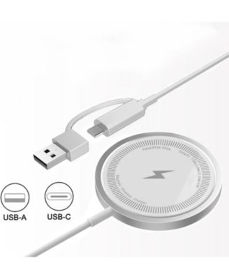 15W Max Fast Wireless Charging Pad, Magsafe Wireless Charger Compatible with iPhone 16/16Pro /16 Pro Max/iPhone 15/15Pro/15 Plus(White)