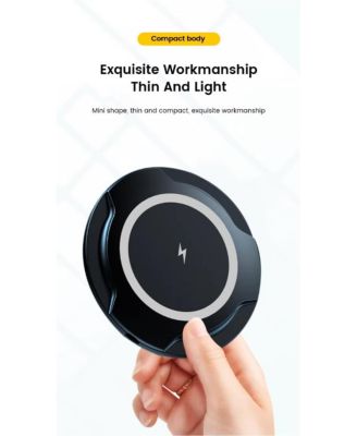 Maximum 15W wireless charger, compatible with smartphones and headphones, provides fast charging for mobile phones Apple Huawei phones