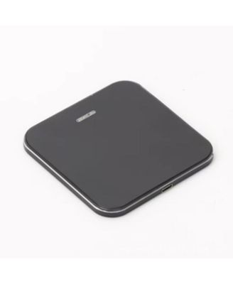 Mirror Acrylic Square Wireless Charger, Desktop Wireless Charger, Fast Charging Station - 15W Magnetic Charging Pad Induction, Black