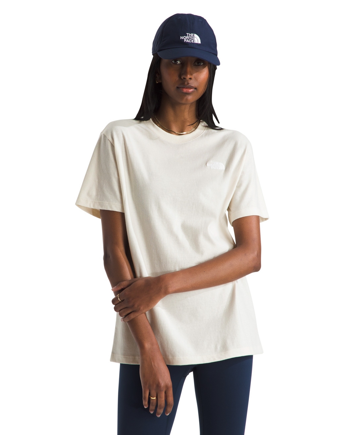 The North Face Women’s Evolution Simple Dome Relaxed Short-Sleeve T-Shirt (Size: Small): White Dune