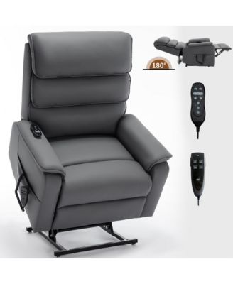 Dual Motor Power Lift Recliner Chair with Power-Remote Heat Massage and Heavy Duty Motion Mechanism