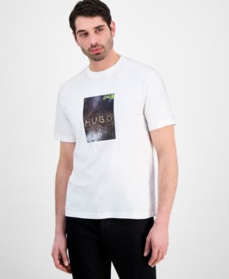 Hugo by Men's Applique Print T-Shirt