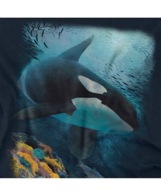 Big & Tall Wildlife Salmon Hunter Orca T Shirt