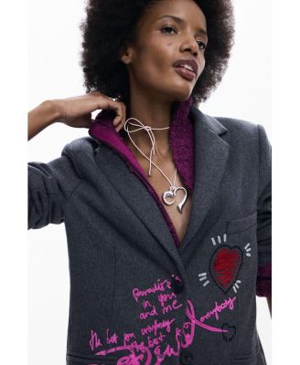 Women's Detachable knit blazer