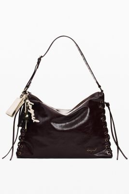 Women's Large Shiny Woven Bag