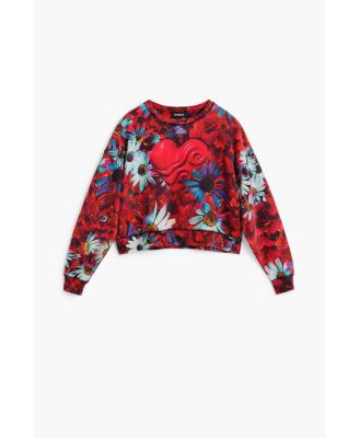 Women's HEART PRINTED SWEATSHIRT