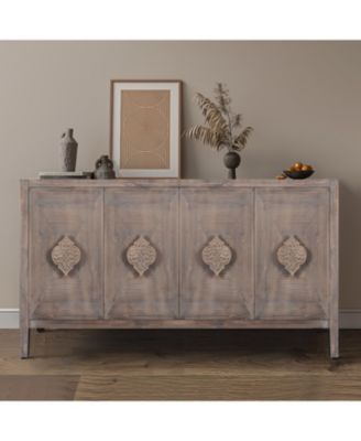 Carved Flower Door Handle for Cabinet, Living Room, Kitchen