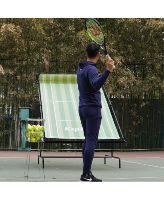 Racquet Sports Tennis Rebounder for Indoor & Outdoor w/Carry Bag, Green